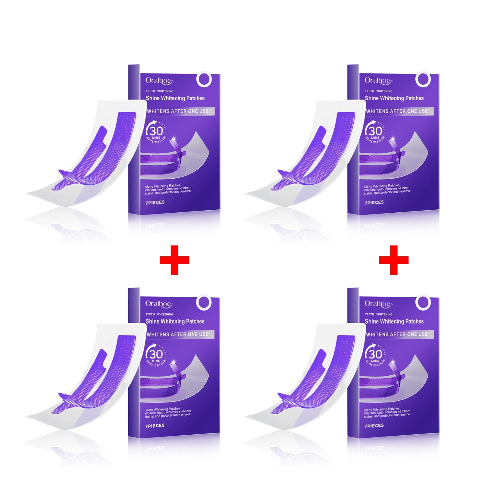 Purple Teeth Whitening Strips Brighten Tooth Remove Plaque Stain Cleaning Oral Hygiene Reduce Sensitivity Bleaching Dental Tools